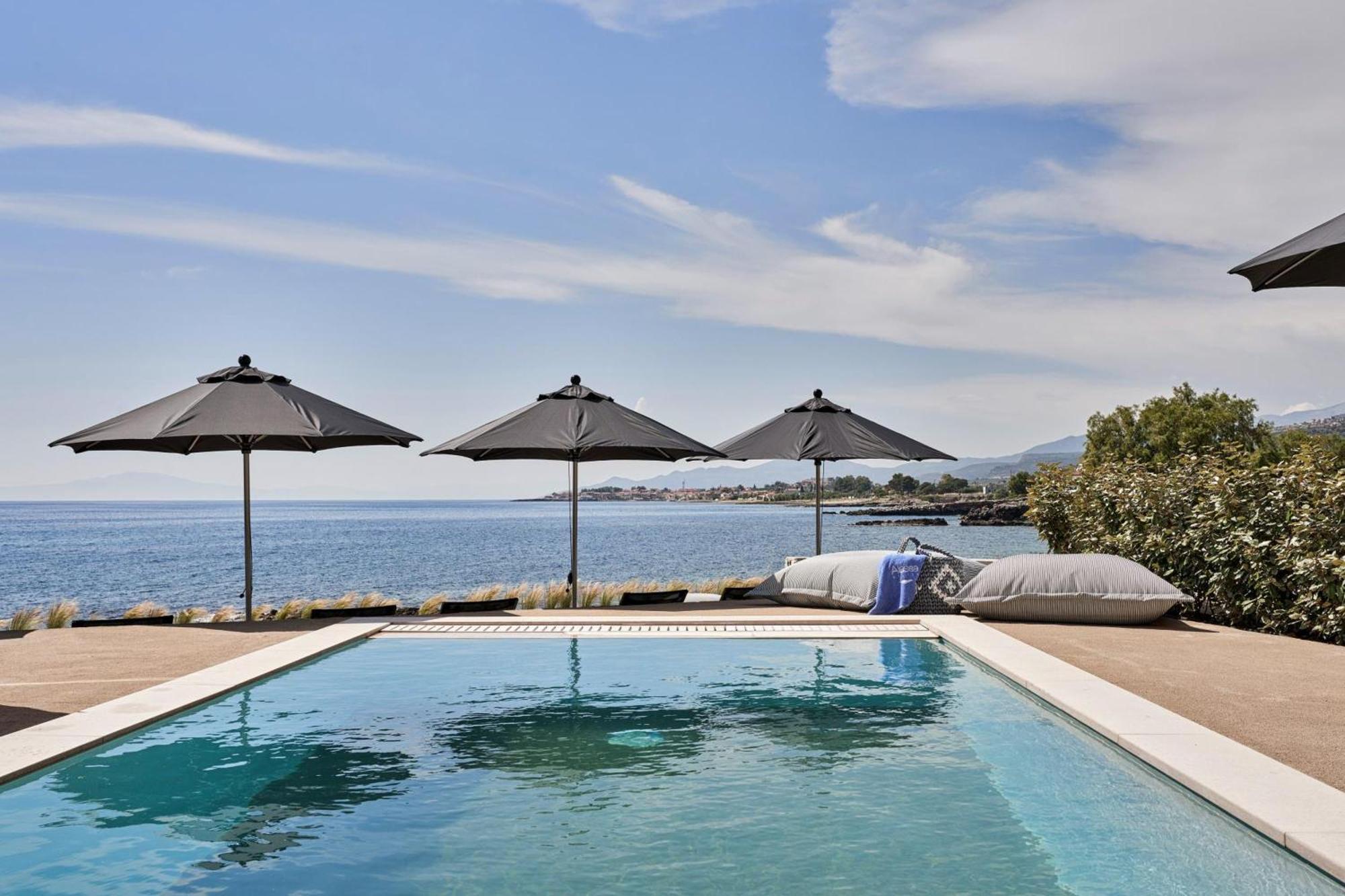 Beachfront Alassa Villas With Private Pools Kotronion  المظهر الخارجي الصورة